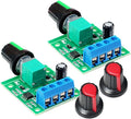 Gebildet 2pcs PWM Low Voltage Motor Speed Controller DC 1.8V 3V 5V 6V 12V 2A 1803BK 1803B Adjustable Driver Switch with Speed Control Knob