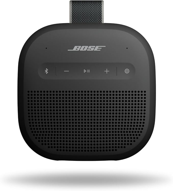 Bose New SoundLink Micro Portable Bluetooth Speaker (2nd Gen), Wireless Outdoor Speaker, Up to 12 Hours Battery Life, Waterproof and Dustproof, Black