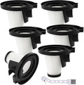 Attemart 6 Pack Filter Replacement Compatible with Ionvac ZipVac 8842 3-in-1 Corded Upright/Handheld Floor and Carpet Hand Vacuum Cleaner