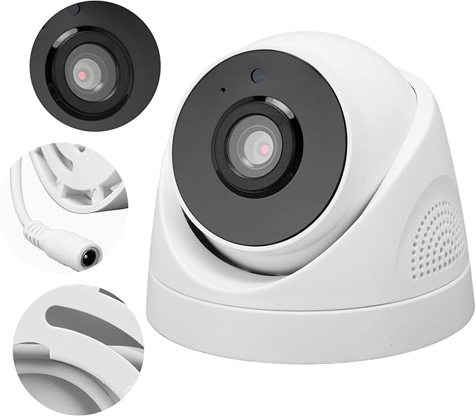ZASCHMOY Home Security Camera, 1080P HD 2MP Indoor WiFi Surveillance Camera with Night and 2 Way Audio, for Baby Pet Monitor, Works