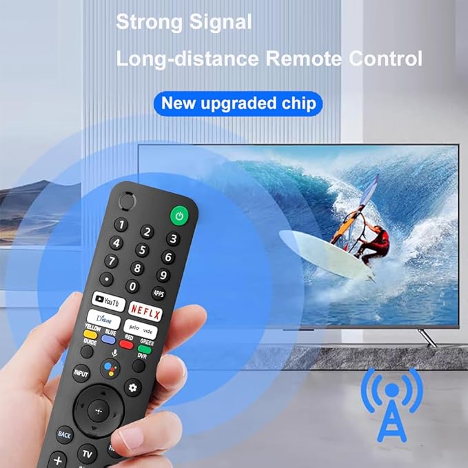 Replacement Voice Remote for Sony TV, for SonyBravia Smart TV with Voice Control, Compatible with Sony Bravia XR/XBR/KD Series 4K/ 8K LED OLED Google/Android Smart TVs