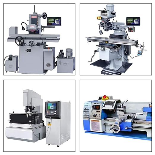 TOAUTO Digital Readout 2 Axis 3 Axis DRO Display Linear Scale 100~1000mm Precision 5um for Bridgeport/Knee Milling Lathe EDM Mill Machine (DRO-3Axis)