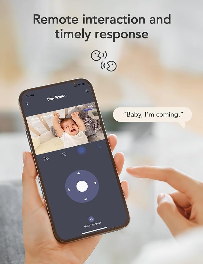 nooie 2K Baby Monitor, Baby Camera Monitor - Image 5