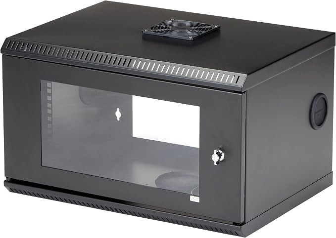 StarTech.com 2-Post 6U Wall Mount Network Cabinet w/ 1U Shelf, Ships Fully - Image 2