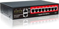 STEAMEMO 8-Port Gigabit PoE Switch | 2×Gigabit Uplinks + 2×1.25G SFP, AI VLAN by STEAMEMO