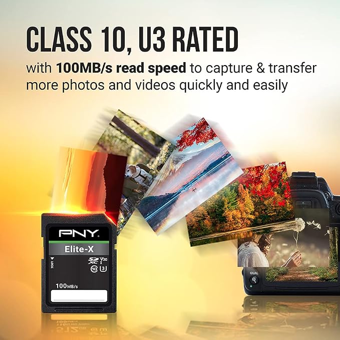 PNY 512GB Elite-X Class 10 U3 V30 SDXC Flash Memory Card - Image 3