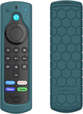 CaseBot Remote Case for Fire TV Stick HD/4K/4K Max (1st Gen)/Fire TV Stick (3rd Gen)/Lite - Anti-Slip Shockproof Silicone Cover for Alexa Voice Remote (2nd & 3rd Generation) (Dark Cyan)