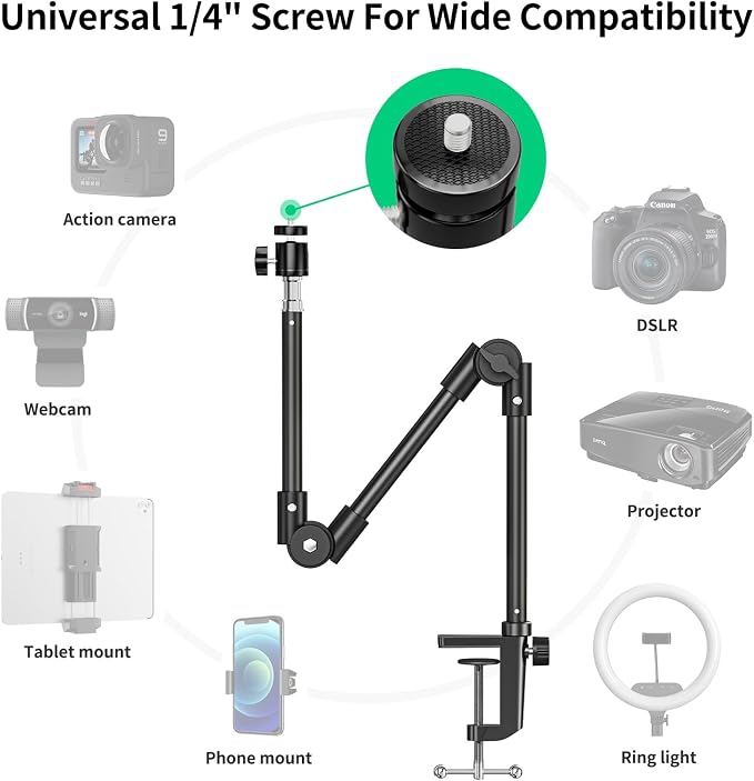 Webcam Stand Camera Desk Mount - Image 4