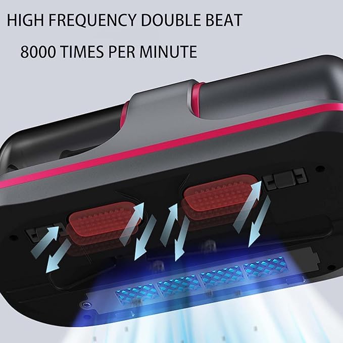 Pure Sleepy Pro Bed Vacuum Dust Mites, 2025 Upgrade 12000pa Pure Sleepy Pro Bed Vacuum, Mattress Cleaner Machine Deep Cleaner with Uv-C Light, 8,000 Vibrations Per Minute (Green)