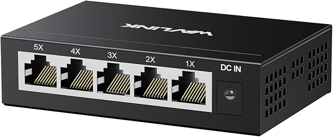 WAVLINK 5-Port Gigabit Ethernet Unmanaged Switch, Home Network Hub, Office by WAVLINK%C2%AE