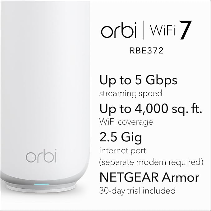 NETGEAR Orbi 370 Series Dual-Band WiFi 7 Mesh System - Image 2