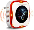 Vzmcov Plug-in Carbon Monoxide Detector with Real-time CO Display and Temperature and Humidity Monitor, Suitable for Home, RV, Apartment, Indoor air Safety Plug-in CO Compact Alarm