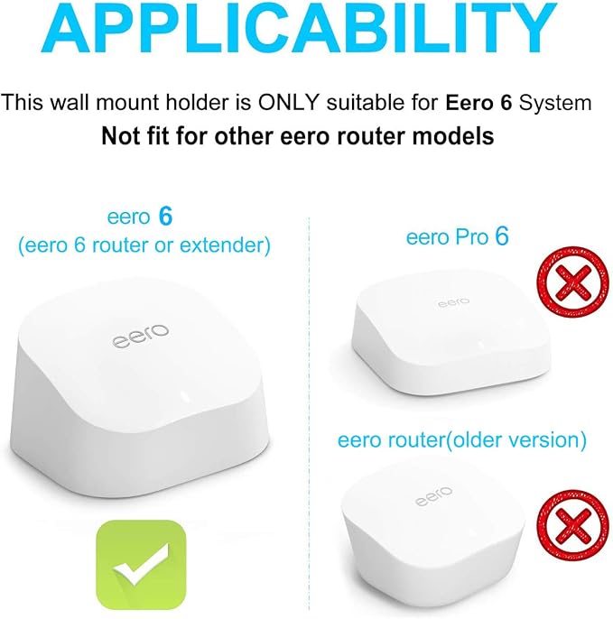 Tizomi Outlet Wall Mount Only for eero 6 & 6+ mesh Wi-Fi System, No Messy Wires - Image 2