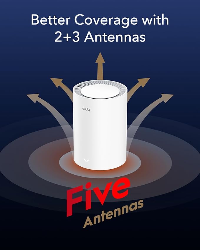 Cudy WiFi 6 Mesh Router AX3000, 2.5G Port, Whole Home Mesh WiFi System - Image 5
