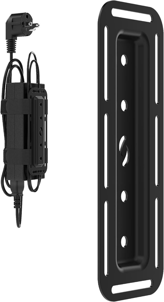 HumanCentric Universal Small Mounting Bracket Compatible with Small Devices, Modems, Power Blocks, Mount on The Wall or Under Your Desk, Vertically or Horizontally