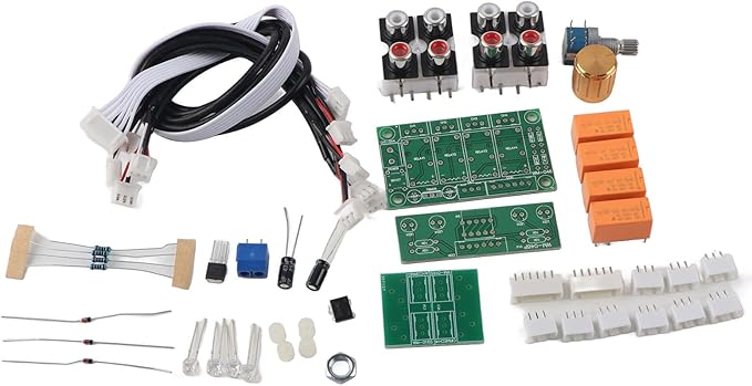 Switching Relay Audio Input Audio Input Switch Module, 4 Way AudioSwitch Board Switch Module,4 Way AudioSwitch Board Kit,Audio Input Switch Relay Module DIY Switching Board 4