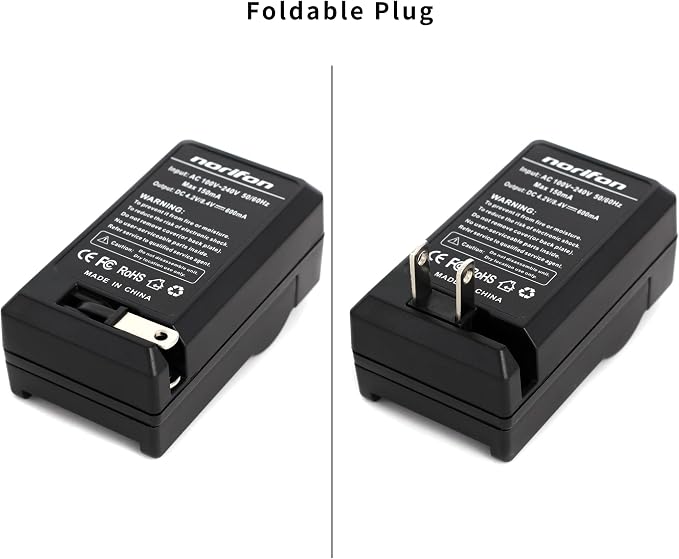 Norifon NB-6L Wall Charger for Canon PowerShot SX530 HS, SX610 HS, SX710 HS - Image 2