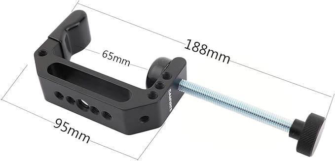 CAMVATE Extended Size C Clamp with 1/4" & 3/8" Mounting Points For Photographic Accessories - 2594