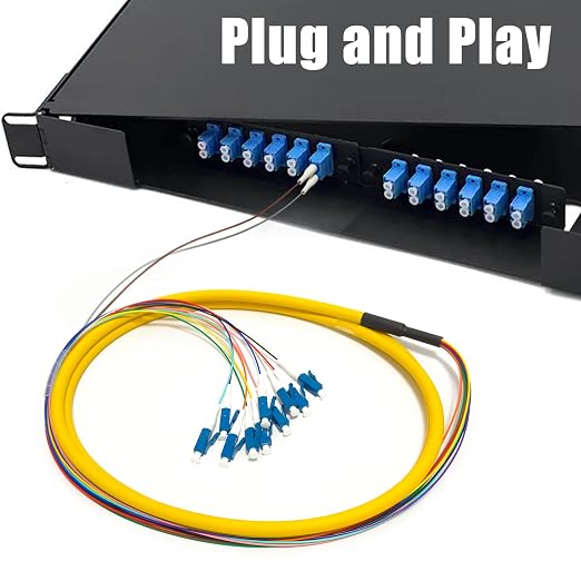 1.5m LC UPC 12 Fibers OS2 Single Mode Bunch Fiber Optic Pigtail, SingleMode - Image 5