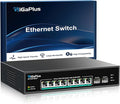 10 Port 2.5Gb Unmanaged PoE Switch by GiGaPlus
