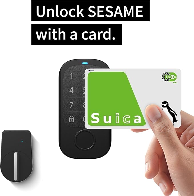 CANDY HOUSE Sesame Touch Pro, Smart Lock, Fingerprint, NFC Card, Passcord, Bluetooth Keyless Entry Door Lock for Front Door, Home, Airbnb, Vacation Rental