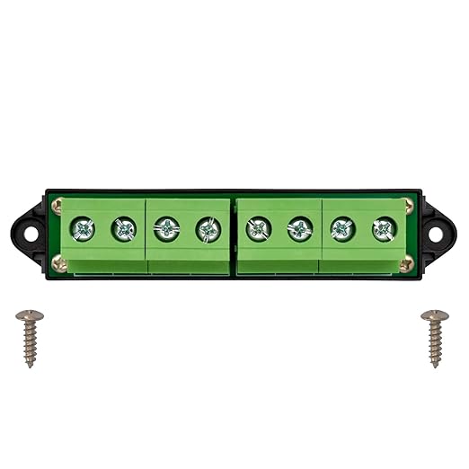 52Amp 600V 2x4 Position Terminal Block Distribution Module. OONO D-1664GP