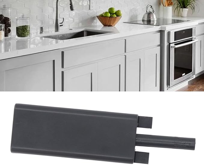 Smart Automatic Electric Magnetic Push Door Opener for Cabinet Drawers, Cupboards, 3.9in, 5.3in (Black Gray)