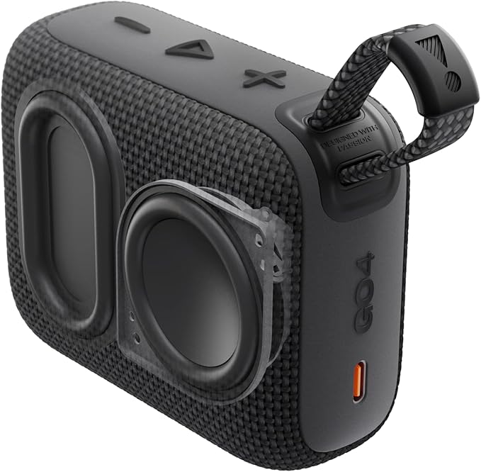 JBL Go 4 - Ultra-Portable, Waterproof and Dustproof Bluetooth Speaker, Big JBL Pro Sound with Punchy bass, 7-Hour Built-in Battery, Made in Part with Recycled Materials (Pink)
