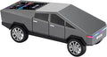 Futuristic Pickup Truck Bluetooth Speaker with LED Display Screen – Practical Gift Choice for Car Model Fans & Audio Users, TWS Stereo, FM Radio, USB/TF Playback, Front LED Headlights, Mic(Gray)