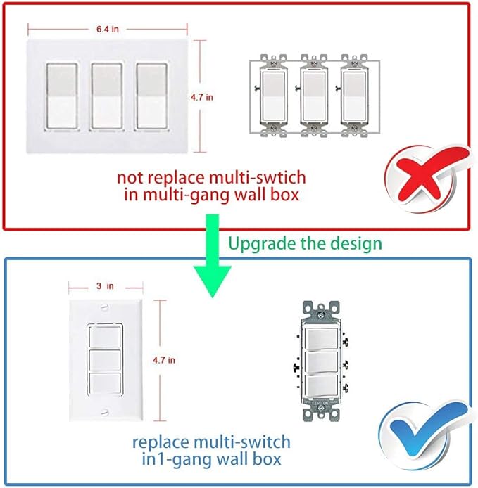 WiFi Smart Wall Touch Light Switch Glass Panel Wireless Remote Control by Mobile APP Anywhere Compatible with Alexa,Timing Function No Hub Required (Wall Switch 3 Gang)