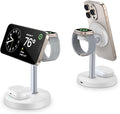 3 in 1 Wireless Charging Station for Apple Devices, 15W Fast Magnetic Charger Nighstand for Bedrooms, iPhone 17 Air 16 15 14 13 12 11 Series, Apple Watch, Airpods, Gifts for Men & Women(No AC Adapter)