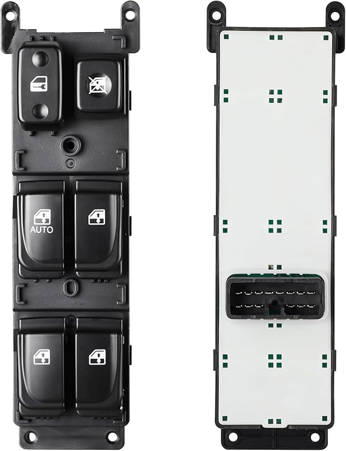 SCHUSSPART Front Left Driver Side Master Power Window Control Switch Button with Door Lock Switch Compatible with Hyundai Sonata 2006-2008 L4 V6 2.4L 3.3L Replaces# 935703K010 935703K010QS 1S9314