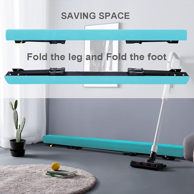 Adjustable&Foldable Gymnastics Balance Beam,6FT/8ft High-Low Level Floor Gymnastic Beam,No Tool Require, Gym Equipment for for Kids Children Girls Home Training