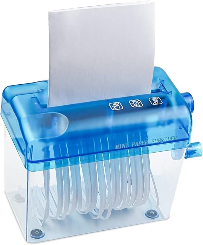 for Mini Hand Shredder - Portable Manual Paper Cutter for Home/Office Use