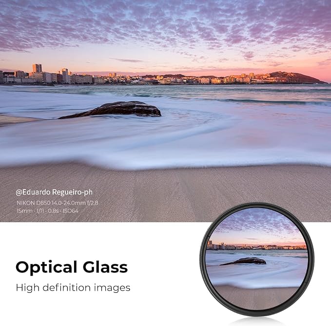 K&F CONCEPT 46mm Variable ND2-ND400 ND Lens Filter - Image 4