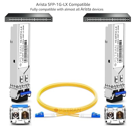 OPSTRAN 1000BASE-LX/LH SFP Optical Transceiver Module Compatible with Arista Networks SFP-1G-LX 1310nm 20km DOM Duplex LC SMF