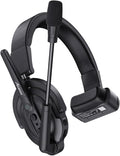 Accsoon Como MIC02-R Wireless Headset Intercom System - Full Duplex 1312ft Team Communication, 9-Person Group Talk, 10+ Hour Battery Life, Black