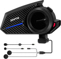 ZOVTIX Motorcycle Helmet Headset Support 8 Riders Group Intercom Communication System Speakers with Music Sharing/HiFi Sound/3 EQ Music Modes/Noise Cancellation/IP67/FM Radio/Wake up Siri - 1 Pack