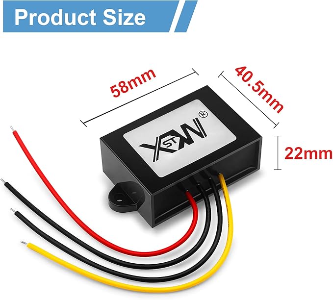 DC DC 12V to 15V 4A 9V-13V to 15V Voltage Regulator,Step-up Module,Boost Converter,Waterproof Power Adapt 60W 15V Volt Transformer Module (12V to 15V 4A)