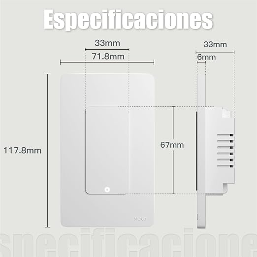 MOES Smart 4 Gang Light Switches, 2.4GHz Wi-Fi Single Pole Switch, Neutral Wire - Image 7