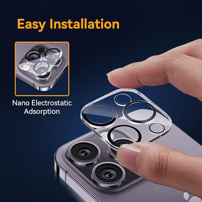Camera Lens Protector for iPhone 16 pro 6.3 / iPhone 16 pro max 6.9, 9H - Image 5