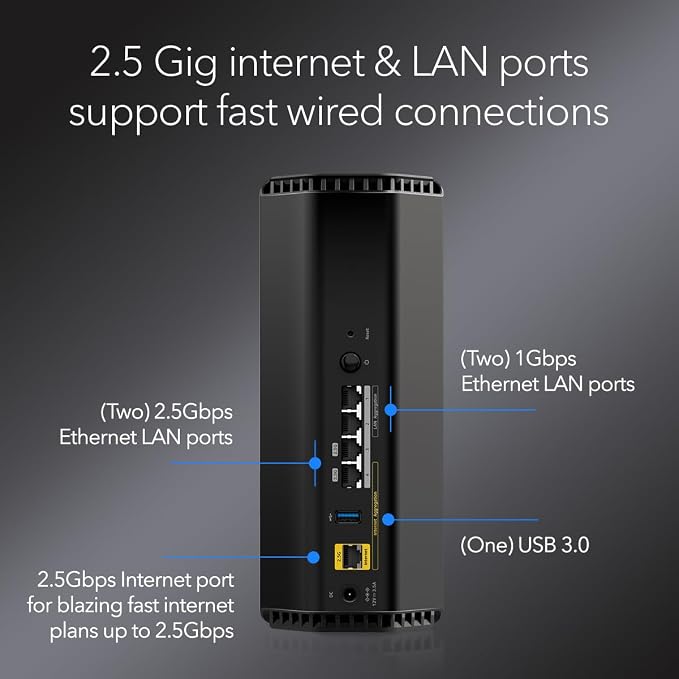 NETGEAR RS300-100NAR Nighthawk RS300 Tri-Band WiFi 7 Router, Wireless Speed Up - Image 5