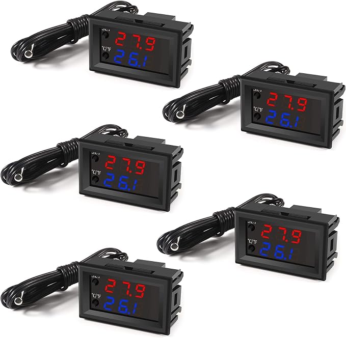 UMLIFE 5PCS 12V Electronic Temperature Controller Programmable -50 to 110 by UMLIFE