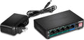 TRENDnet 5-Port Gigabit PoE+ Switch, NDAA + TAA Compliant, Camera DIP Switch by TRENDnet