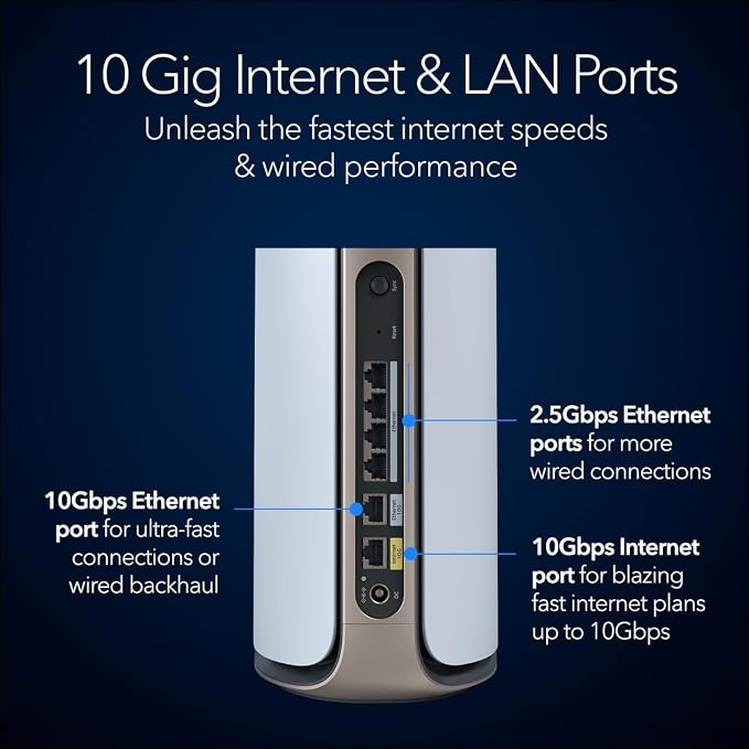 NETGEAR Orbi 970 Series Quad-Band WiFi 7 Mesh Network System - Image 6