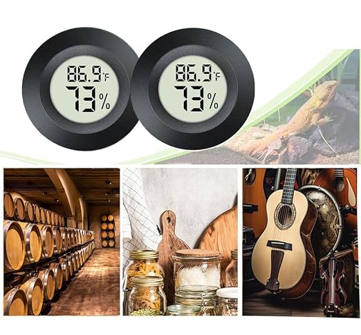JEDEW 2 Pack Hygrometer Thermometer Digital Humidity Meter Indoor/Outdoor - Image 6