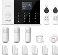 PGST WiFi Alarm System for Home Security,16 PCS Wireless Home Security System with DIY Expandable Door Alarm Sensor,Motion Detector,Tuya APP Instant Alerts for Villa,Apartment,No Monthly Fee