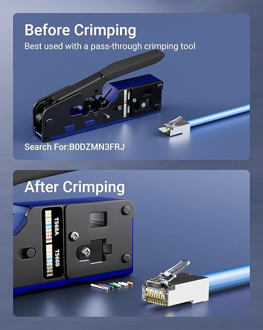 VCE Cat6 Shielded RJ45 Pass Through Connectors - Image 5