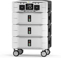 IEE 7680Wh Power Station with 5000W Output, 120V/240V Dual Voltage, Expandable Home Backup with Transfer Switch Ready & App Control