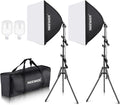 NEEWER 700W Equivalent Softbox Lighting Kit, 24x24 inches Softboxes by Neewer